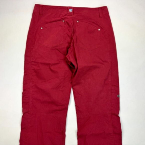 Kuhl Free Range Straight‎ Leg Cargo Utility Pants Women 12 EUC Pockets Stretch - Picture 5 of 16